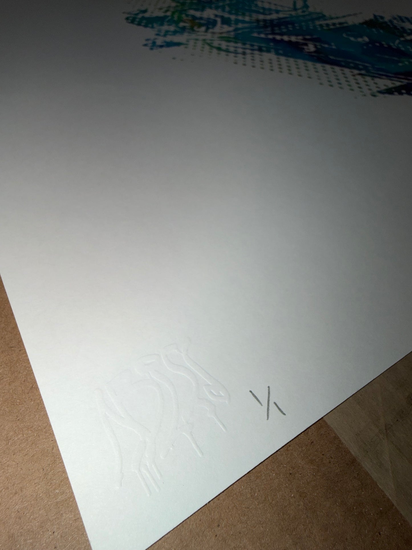 "Beyond the Sea" GL1TCH Emerald Drift Serigraph