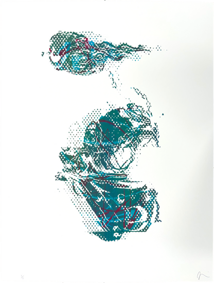 "Beyond the Sea" GL1TCH Electric Tide Serigraph