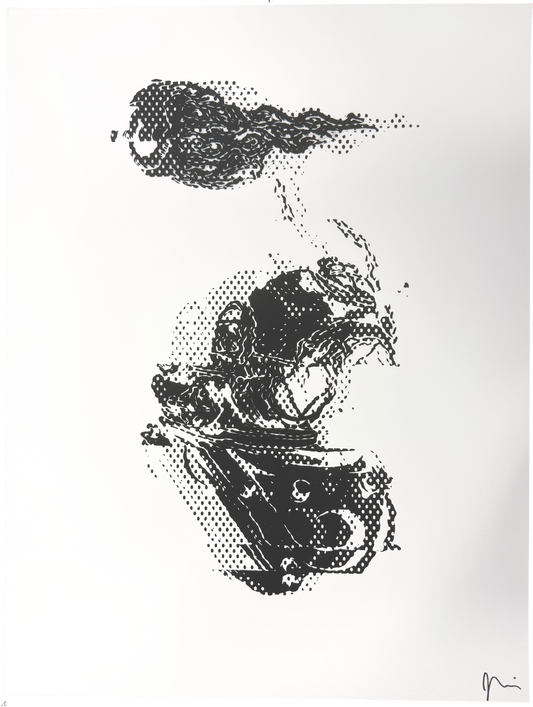 "Beyond the Sea" GL1TCH Serigraph (B on OW)