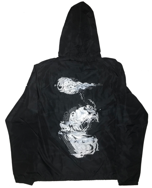 "Beyond the Sea" GL1TCH Black Camo Windbreaker