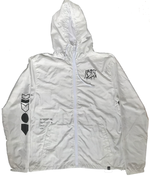 "Beyond the Sea" GL1TCH White Camo Windbreaker