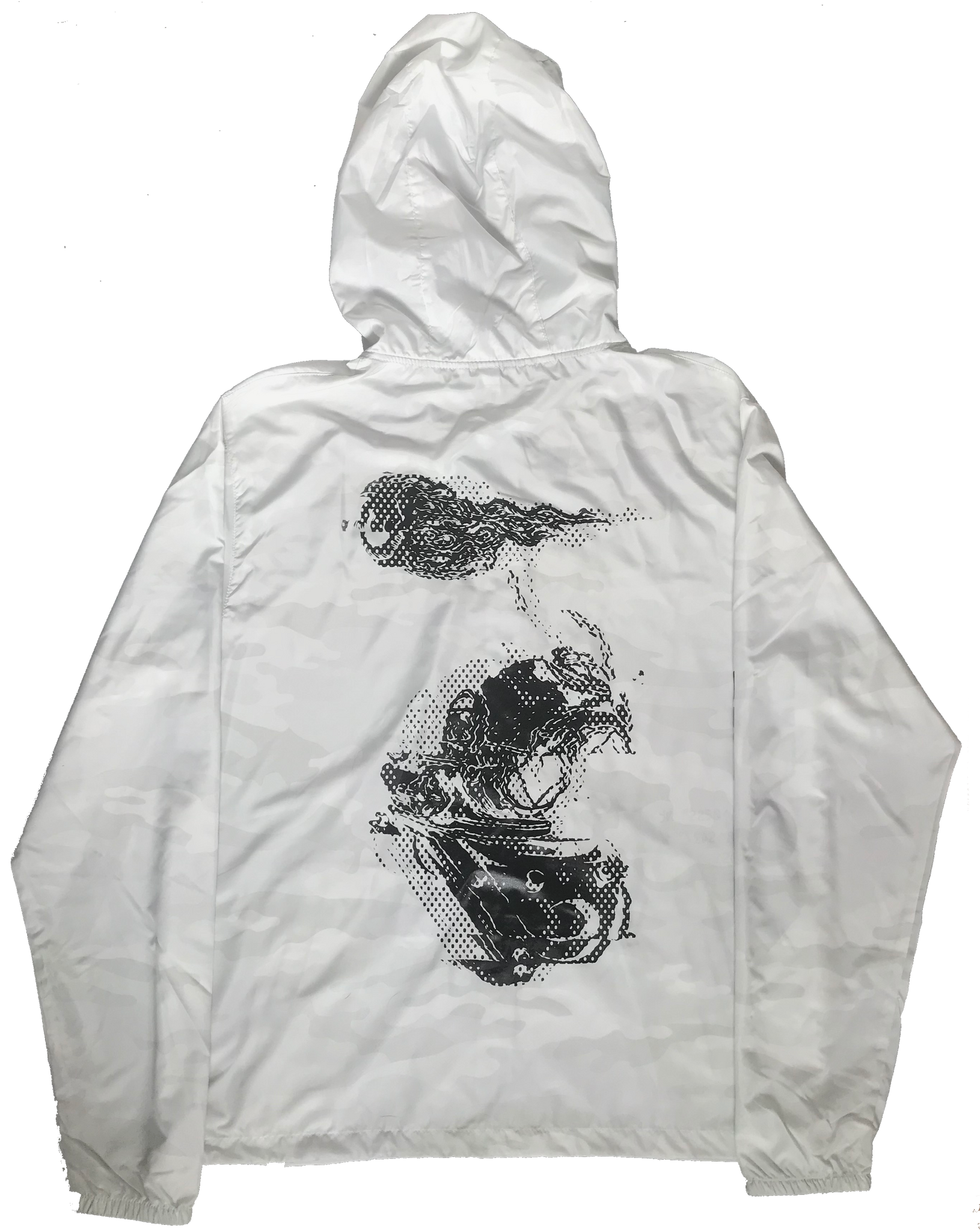 "Beyond the Sea" GL1TCH White Camo Windbreaker