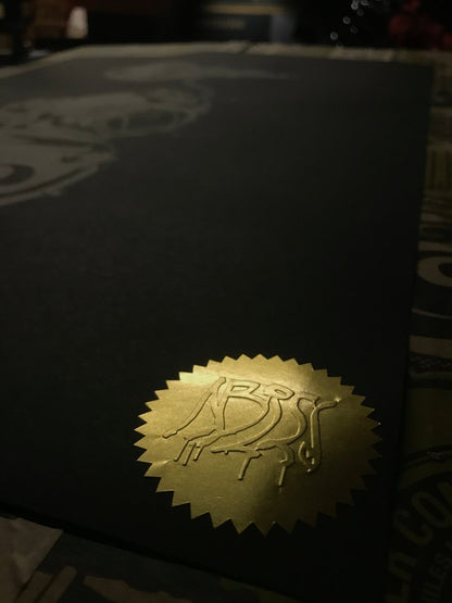 004 Beyond the Sea - White on Black Serigraph